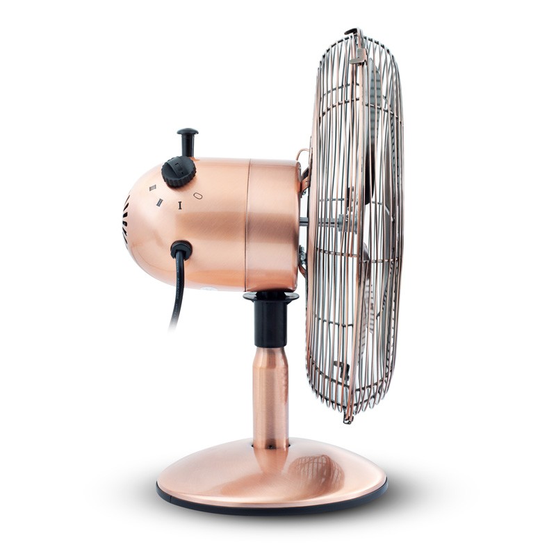 Antique 38,1 cm Lames Vapeur ventilateur de table oscillant travail vintage en laiton Style
